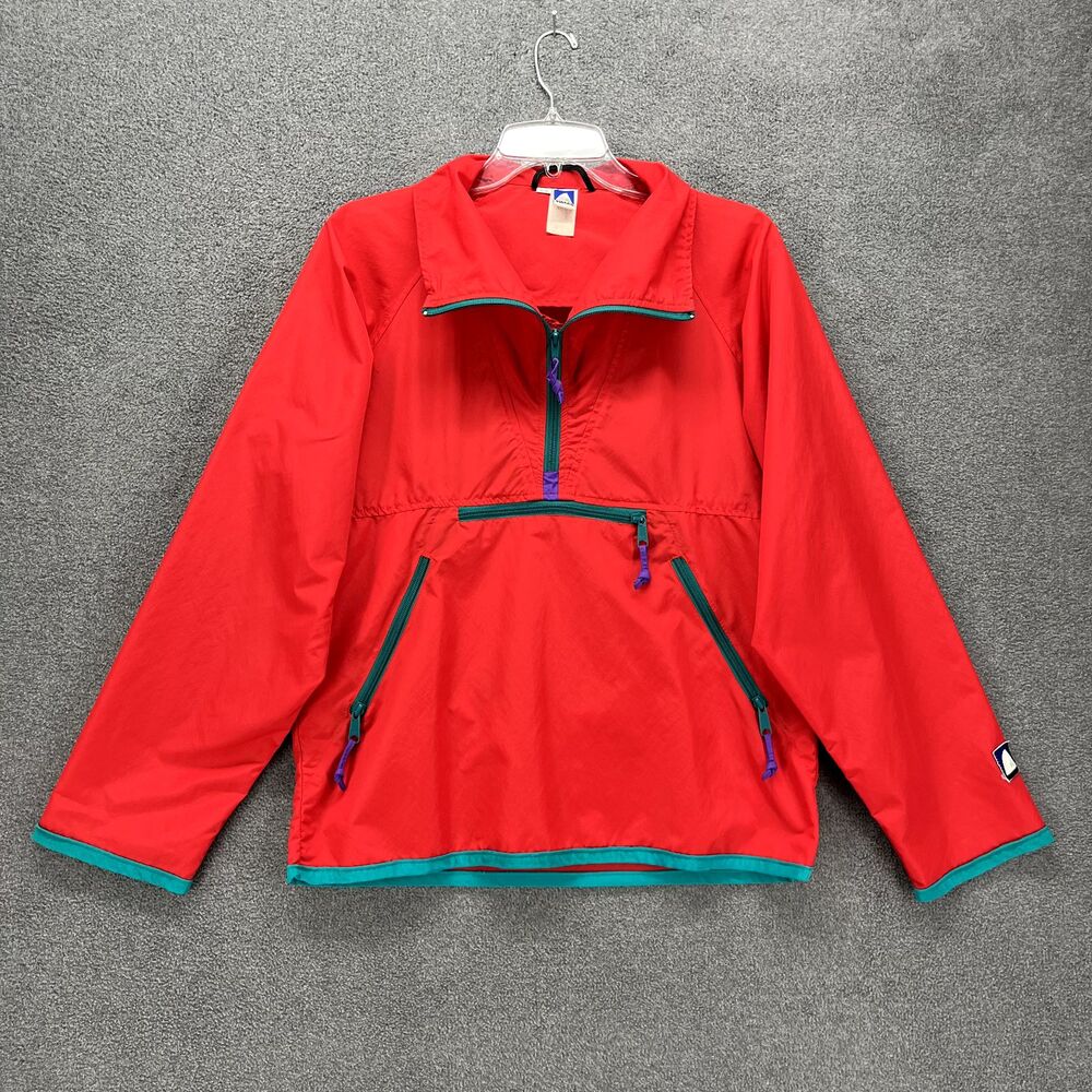 Vintage Sierra Designs Adult Small Red‎ Pullover Windbreaker Rain Jacket 90s